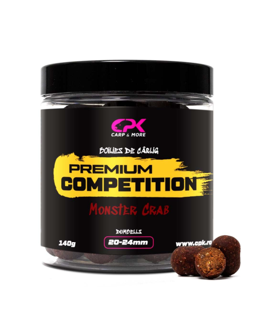 BOLIES PENTRU CARLIG OS COMPETITION MONSTER CRAB 20 & 24 Mm DUMBELLS, 100 G