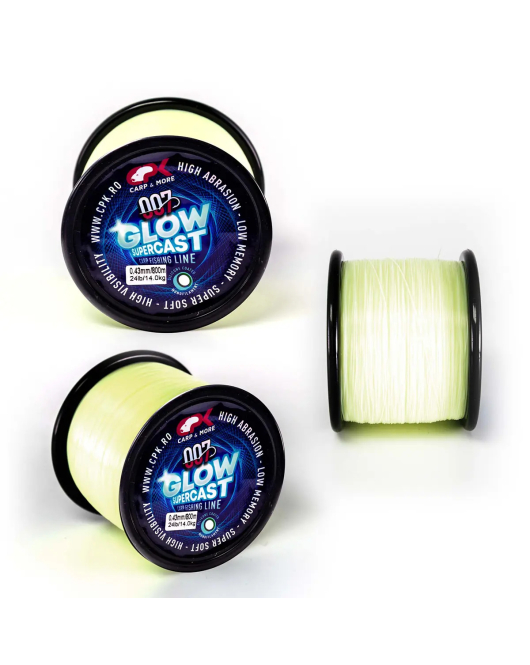 Fir monofilament CPK Glow Supercast 0.43 mm /1000 m