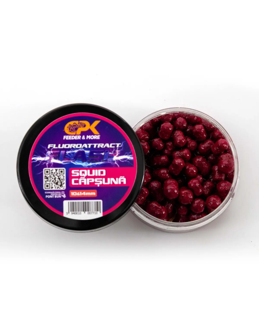 Wafter CPK Fluoroattract + feeder squid & capsuni10 & 14 MM (cu pluta) Wafter CPK Fluoroattract + feeder squid & capsuni10 & 14 MM (cu pluta)