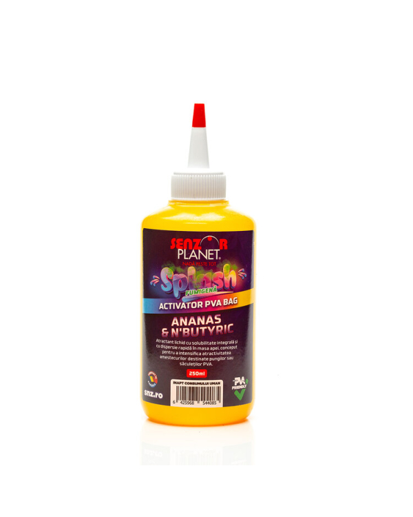 Senzor Planet SPLASH ACTIVATOR FUMIGENA PVA BAG ANANAS & N'BUTYRIC 250ml