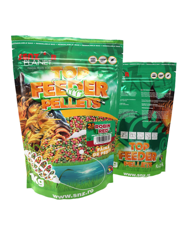 Senzor Planet TOP FEEDER PELLETS ROBIN RED 2.5mm 1kg