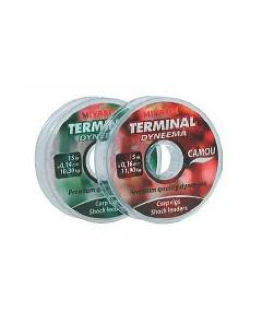 Fir textil Terminal Dyneema - verde 15m/0,12mm/9,25kg Fir textil Terminal Dyneema - verde 15m/0,12mm/9,25kg
