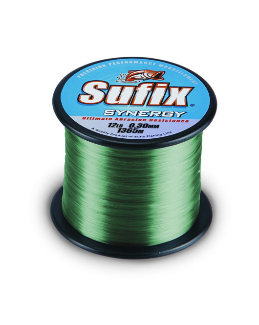 Fir monofilament Sufix SYNERGY 1/4lb/0.28mm/ 5.5kg/ 2.5 /12LB LOW VIS GREEN
