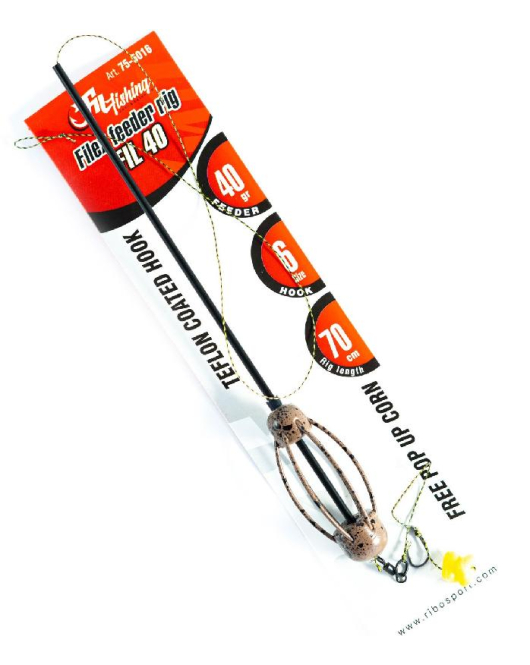 Montura cu momitor 40 GR si porumb flotant, CARLIG WIDE GAPE NR. 6