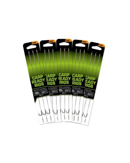 Carlige legate Fox carp ready rigs 3buc wide gape nr.8 Carlige legate Fox carp ready rigs 3buc wide gape nr.8