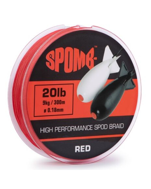 Fir Spomb Braid 300m 9kg 20lb RED 0.18mm
