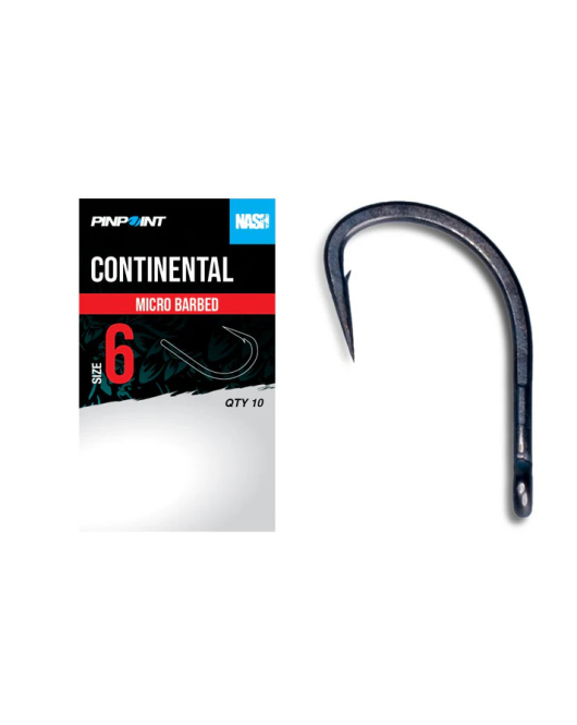 Carlige Nash Continental Pinpoint Micro Barbed nr.4 Carlige Nash Continental Pinpoint Micro Barbed nr.4