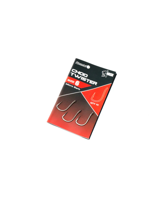 Carlige Nash Pinpoint Chod Twister Micro Barbed nr.6 Carlige Nash Pinpoint Chod Twister Micro Barbed nr.6