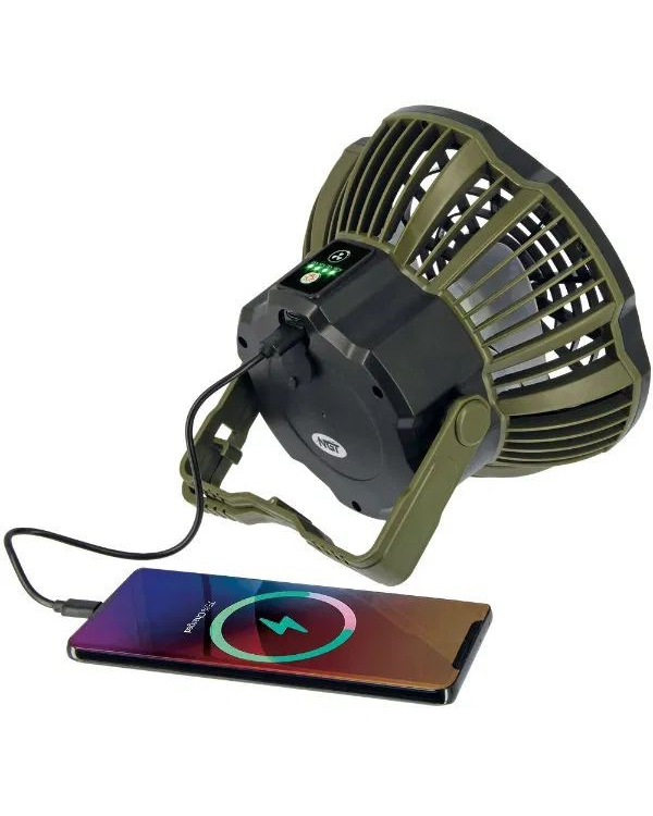 Ventilator Ngt Usb Reincarcabil Cu Lumina Si Powerbank
