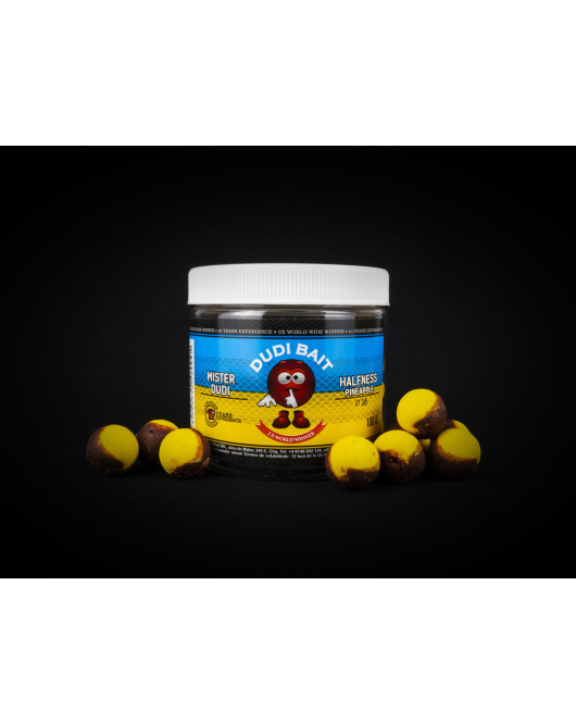 Boilies pentru carlig Mister Dudi Halfness Pineapple 14mm