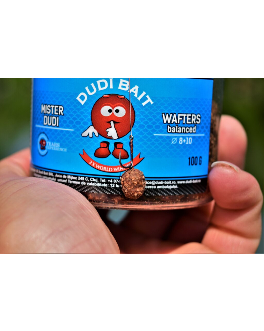 Boilies pentru carlig Mister Dudi “Wafters” 8+10 mm