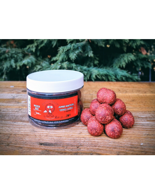 Dudi Bait Boilies pentru carlig Mister Red Jumbo Wafters 24mm