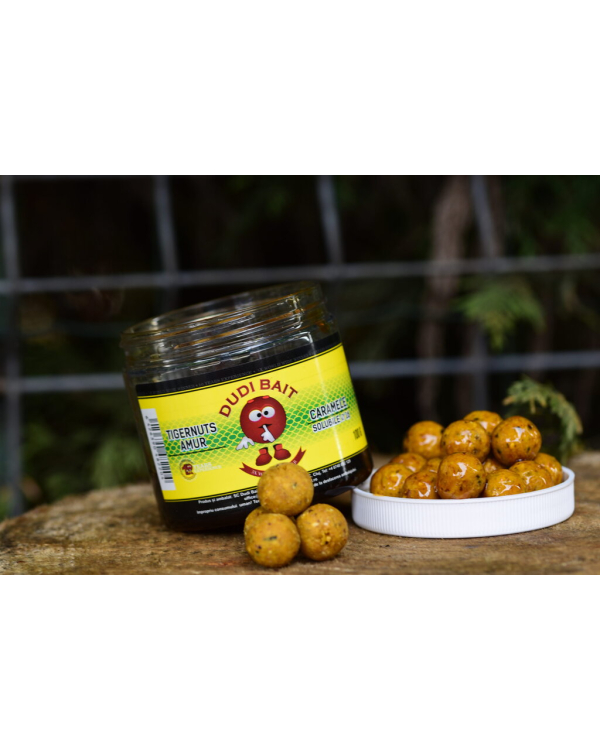 Boilies Dudi bait pentru carlig Tigernuts – Amur “CARAMELE” solubil 16mm