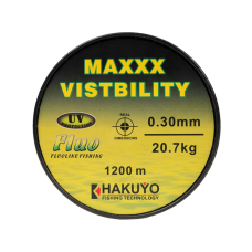 Fir Monofilament Hakuyo Maxxx Visibility Fluo 0.255mm 1200m 16.6kg
