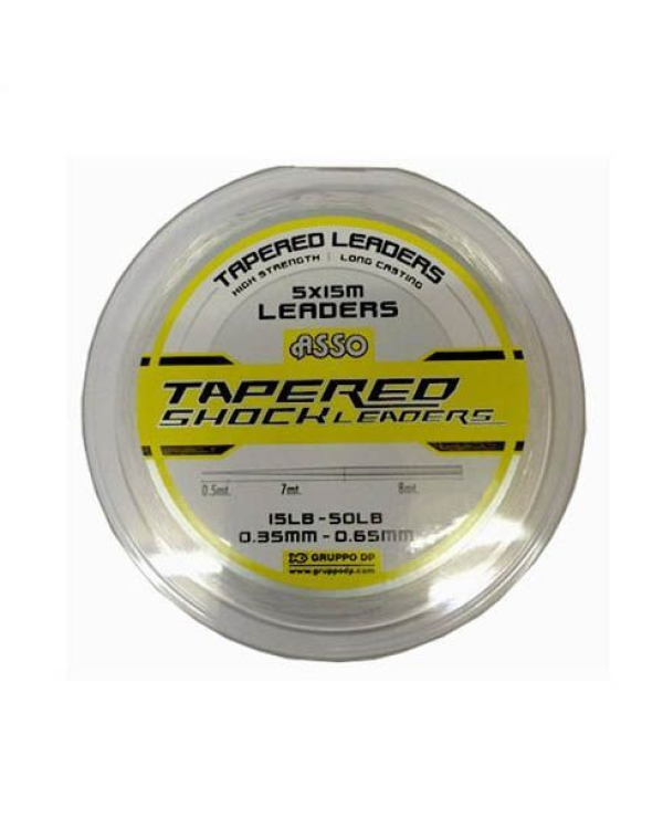 Inaintas Conic Asso Tapered Shock Leader Clear 0.20-0.57mm/5x15m