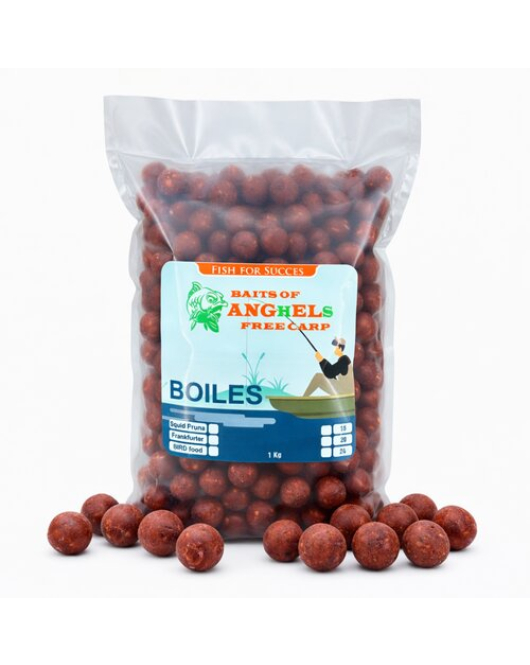 Anghels Baits Boilies Fishmeal Squid & Pruna 20mm 1kg