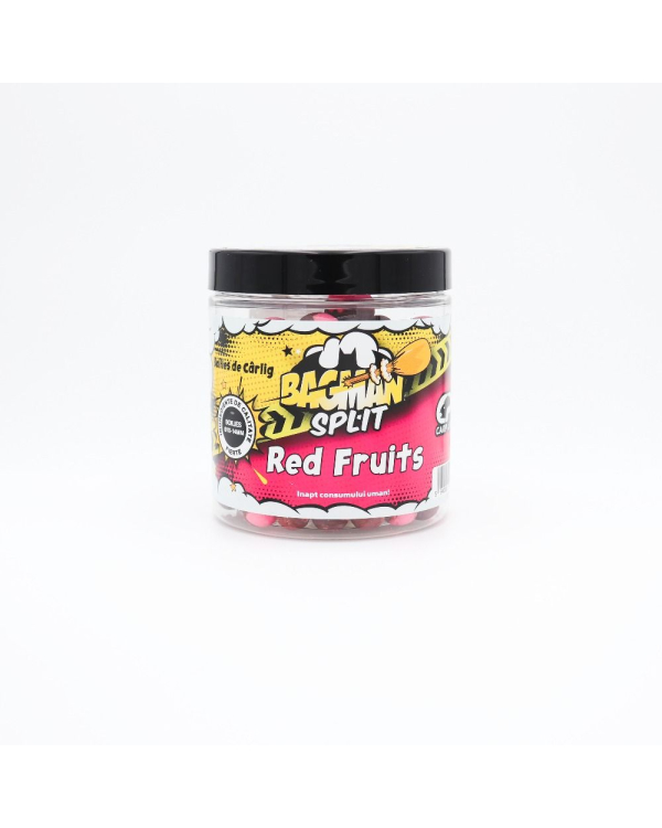 Boilies de carlig CPK BAGMAN SPLIT RED FRUITS 10/14mm 