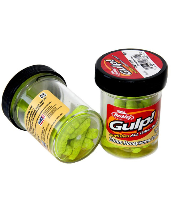 Berkley Gulp Honey Worm 3.3cm Chartreuse