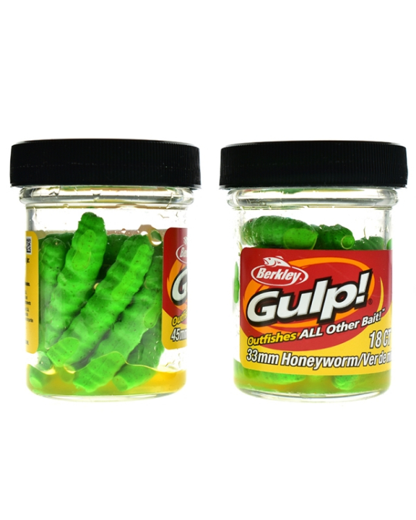 Berkley Gulp Honey Worm 3.3cm Spring Green