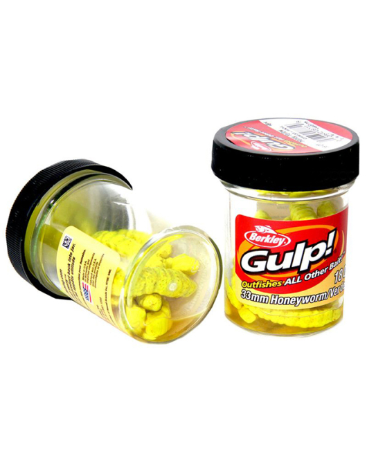 Berkley Gulp Honey Worm 3.3cm Yellow