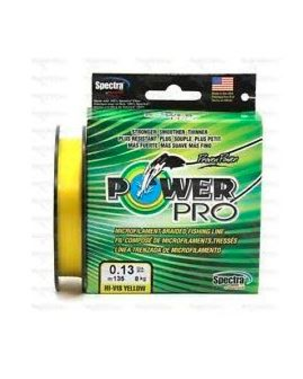 Fir textil Power Pro 135m/0,08mm/ 4kg Yellow/Galben