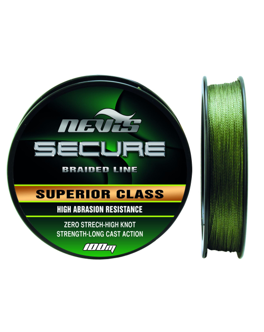 Fir Multifilament-Textil Impletit Nevis - Secure Braided 100m/0.12mm