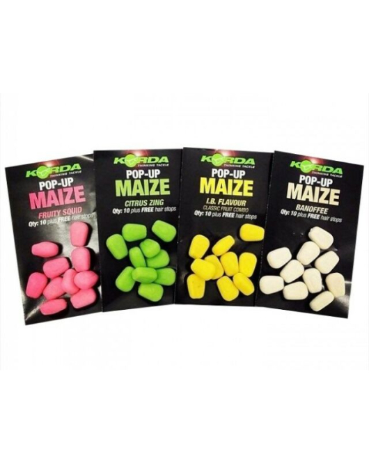 Porumb Artificial KORDA POP-UP MAIZE CITRUS ZING Portocaliu 10buc/plic