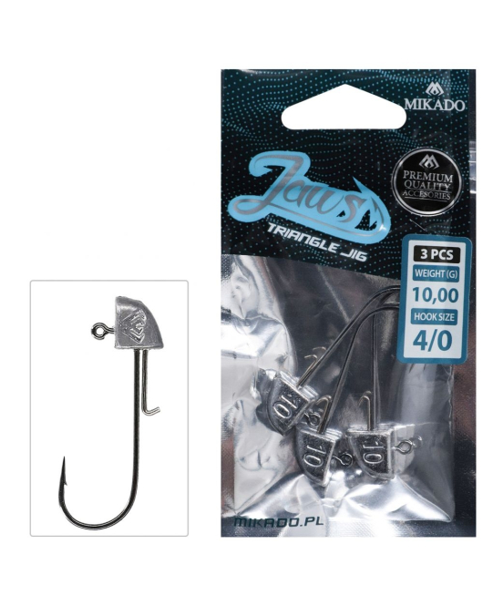 CAP JIG JAWS TRIANGLE BN 4gr - 2/0 - 3buc CAP JIG JAWS TRIANGLE BN 4gr - 2/0 - 3buc