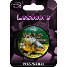 Leadcore Piton camo brown black 45lb, 10 m