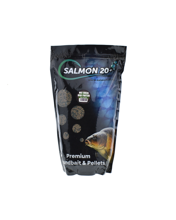 Salmon20 Pelete Mix Green 3 mm All Season 900 gr