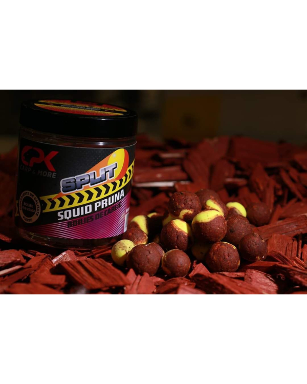 Boilies de carlig CPK SPLIT SQUID & PRUNA 16/20mm 