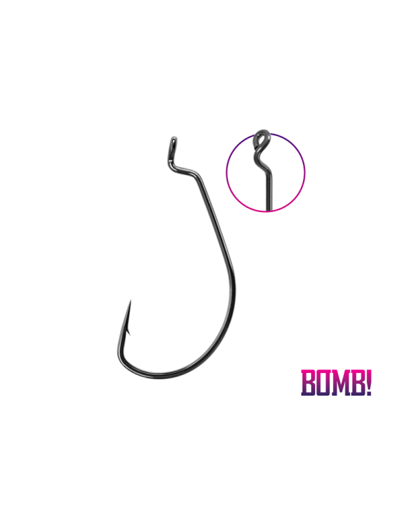 Carlig Delphin BOMB! OFFset Spin / 5buc 4/0