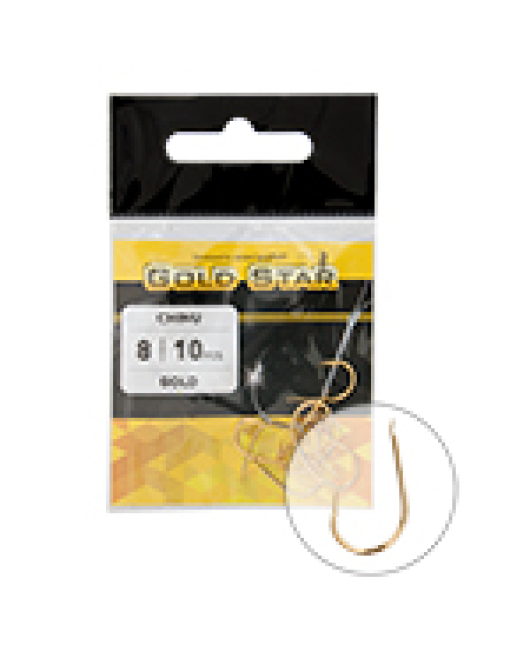 Carlige GoldStar CHINU GOLD 2/0 8buc