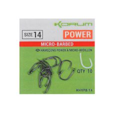 Carlige KORUM XPERT POWER MICRO BARBED HOOKS nr.10