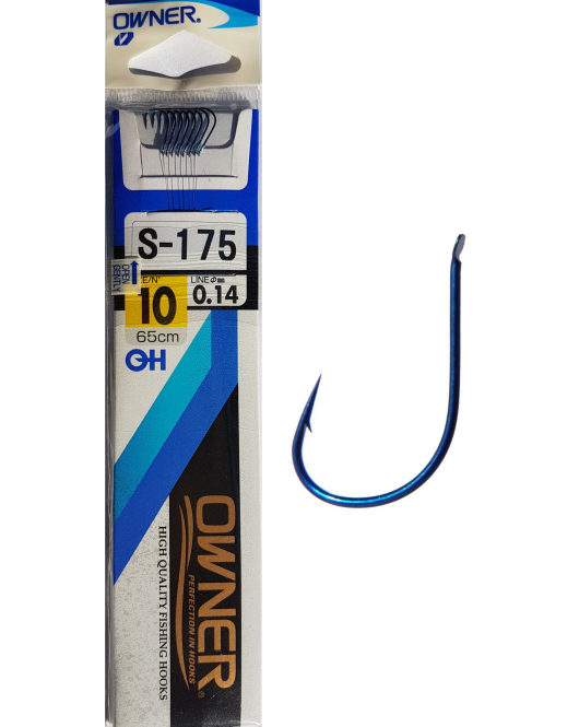 Carlige Legate Owner S-175 No.10 65cm 0,14mm Carlige Legate Owner S-175 No.10 65cm 0,14mm
