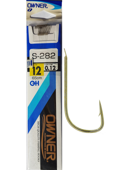 Carlige Legate Owner S-282 No.12 65cm 0,12mm Carlige Legate Owner S-282 No.12 65cm 0,12mm