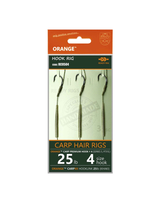 Rig Crap Orange Series 3 No.4 25Lb Crap Hair Rigs