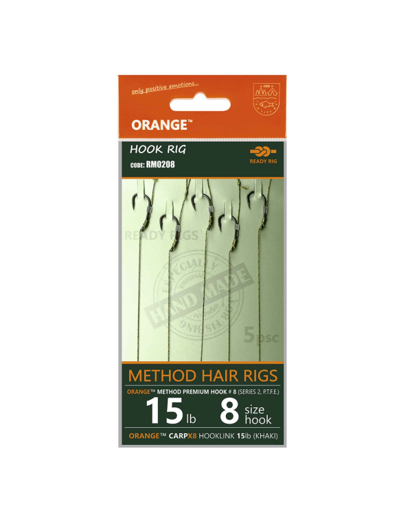 Rig Feeder Orange Series 2 No.12 15Lb Method Hair Rigs