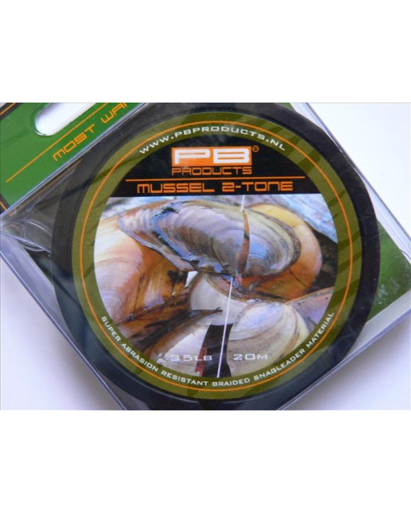 Fir inaintas PB Products Mussel 2 tone 35 Lb/ 20 m anti-scoică