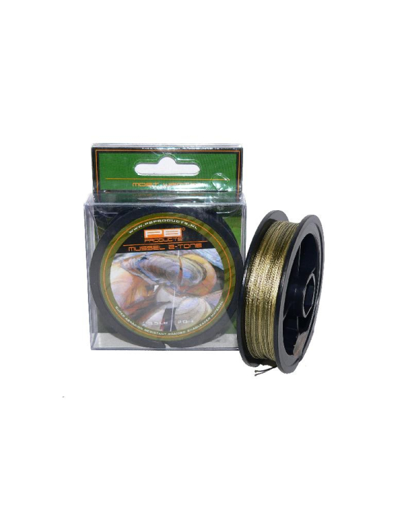 Fir inaintas PB Products Mussel 2 tone 35 Lb/ 20 m anti-scoică