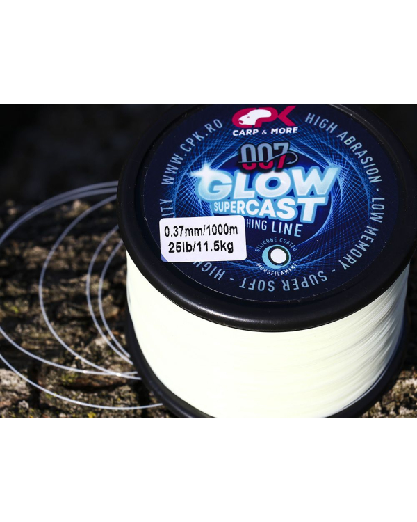 Fir monofilament CPK Glow Supercast 0.23 mm /1000 m