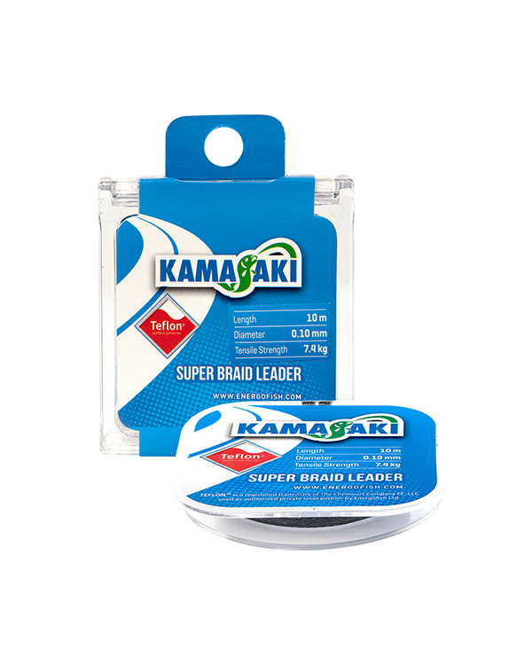 Fir textil KAMASAKI SUPER BRAID LEADER 10m/ 0.22mm/18,1kg
