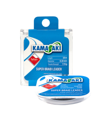 Fir textil KAMASAKI SUPER BRAID LEADER 10m/ 0.25mm/ 20,7kg
