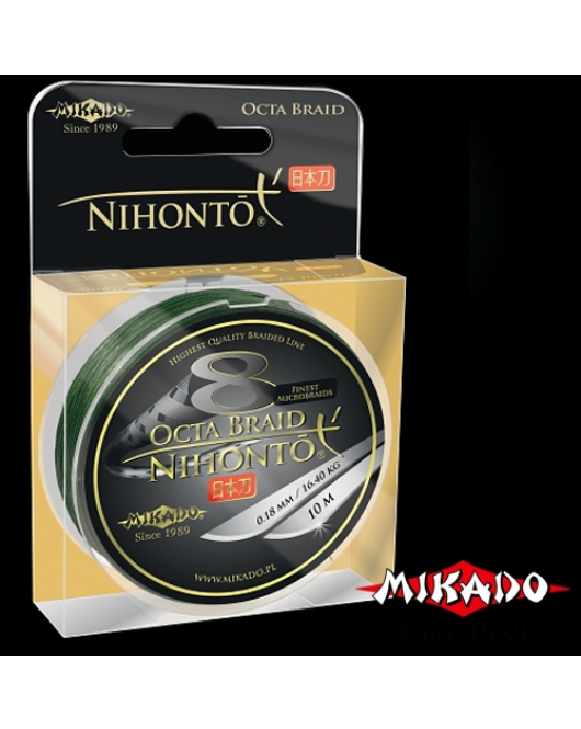 FIR TEXTIL NIHONTO OCTA BRAID 010 GREEN 10M