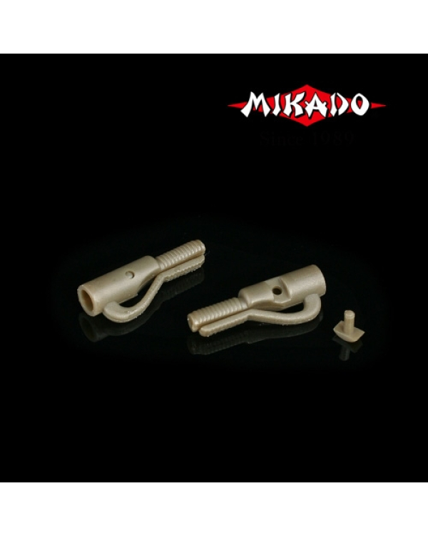 CLIP SAFETY LEAD CLIPS MIKADO / GRAY-GREEN buc.10, NR. 8