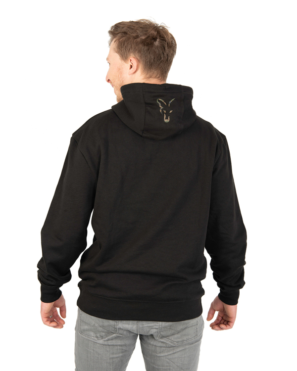Fox LW Black/Camo Print Pullover Hoody Large