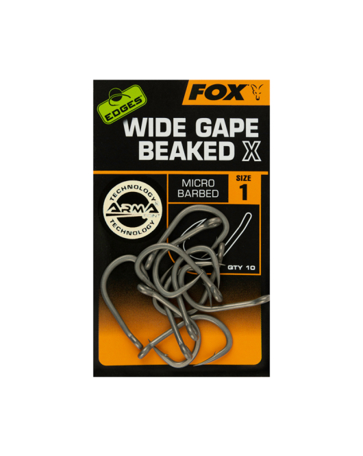 Carlige FOX Edges Wide Gape Beaked X, 10buc/plic nr.4 Carlige FOX Edges Wide Gape Beaked X, 10buc/plic nr.4