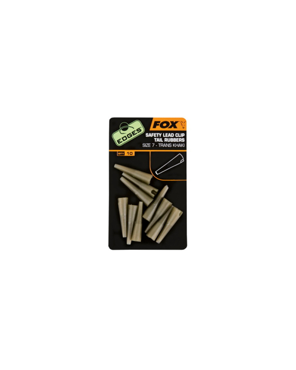 Conuri FOX EDGES™ Lead Clip Tail Rubbers - Size 7 Khaki