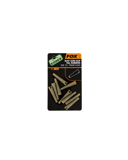 EDGES™ Slik® Lead Clip Tail Rubber - Size 10 Khaki EDGES™ Slik® Lead Clip Tail Rubber - Size 10 Khaki