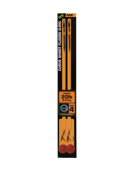 RIG FOX EDGES CURVE SHORT FLUORO D-RIG, 2BUC/PLIC RIG FOX EDGES CURVE SHORT FLUORO D-RIG, 2BUC/PLIC